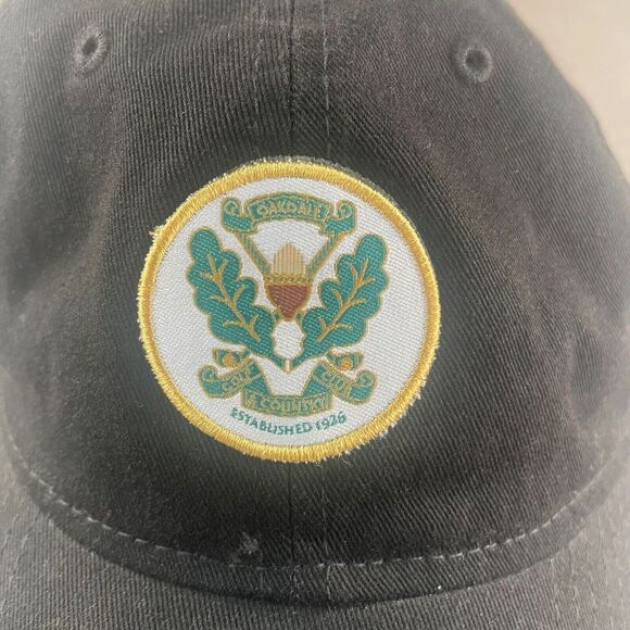 Oakdale Golf & Country Club Logo Hat Men One Size Black New Era - Picture 2 of 9
